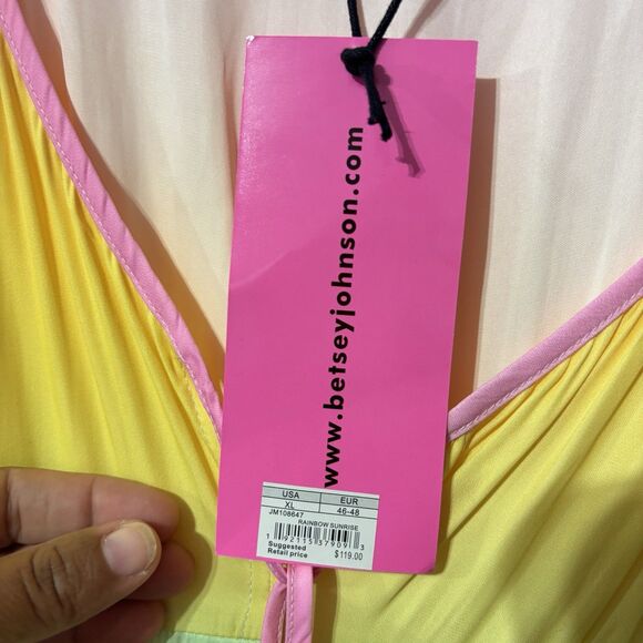 NWT BETSEY JOHNSON Rainbow Sunrise Ombré Dress XLarge Party Wedding Anniversary - Picture 4 of 10